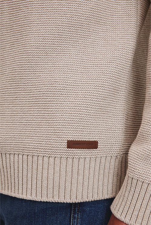 Australian Cotton Half Zip Knit