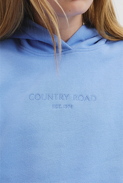 Teen Australian Cotton Logo Hooded Sweat