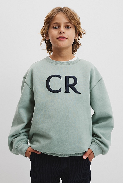 Australian Cotton Oversized CR Logo Sweat