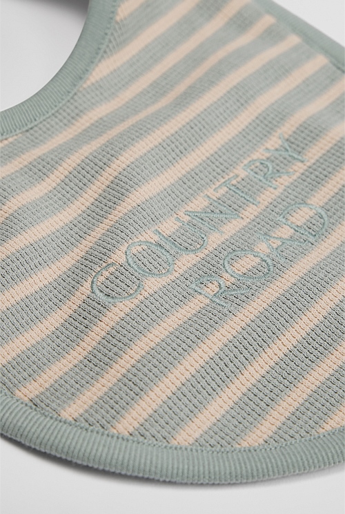 Organically Grown Cotton Waffle Bib
