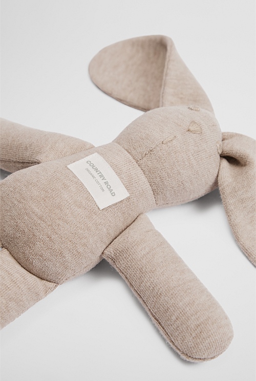 Organically Grown Cotton Rib Stripe Bunny