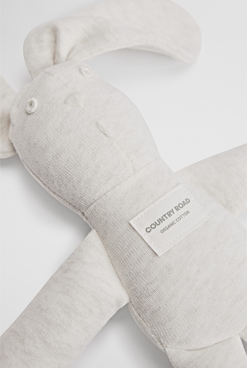 Organically Grown Cotton Rib Stripe Bunny