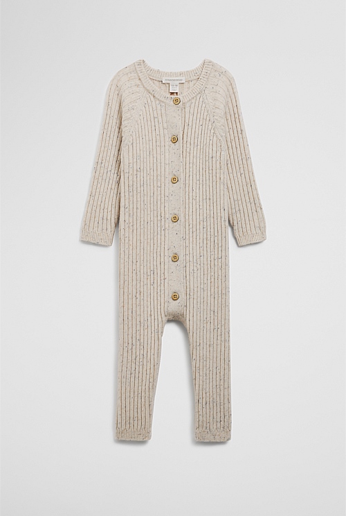 Button Knit Jumpsuit