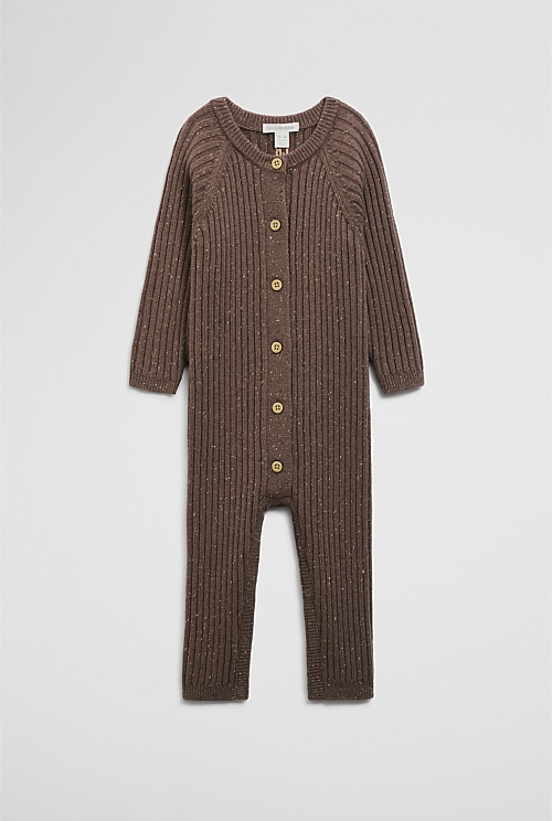 Button Knit Jumpsuit