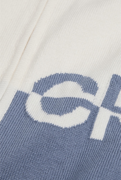 Organically Grown Cotton Logo Knit Jumpsuit