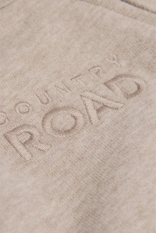 Organically Grown Cotton Blend Logo Zip Jumpsuit