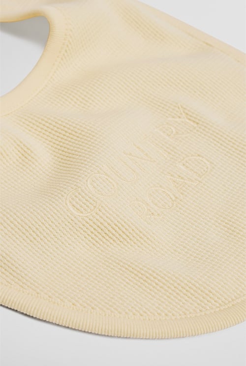 Organically Grown Cotton Waffle Bib