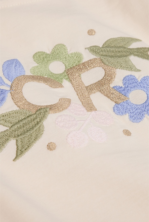 Organically Grown Cotton CR Long Sleeve T-Shirt
