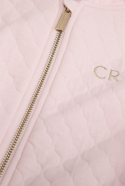 Quilted Zip-Through Sweat