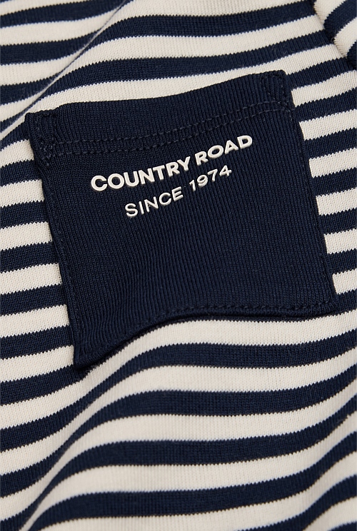 Organically Grown Cotton Long Sleeve Pocket T-Shirt