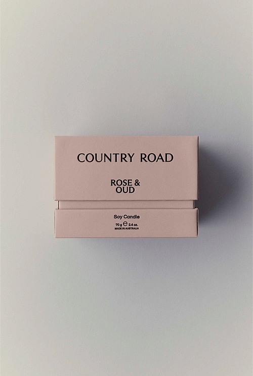 Australian Made Rose & Oud Candle 70g