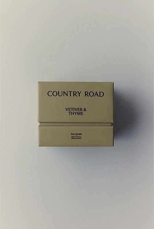 Australian Made Vetiver & Thyme Candle 240g