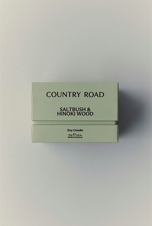 Australian Made Saltbush & Hinoki Wood Candle 70g Australian Made Saltbush & Hinoki Wood Candle 70g