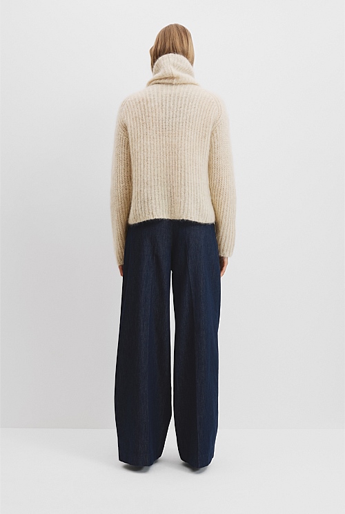 Funnel Neck Lofty Knit