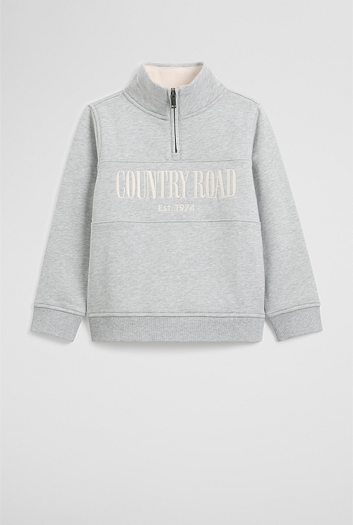 Verified Australian Cotton Heritage Half Zip Sweat