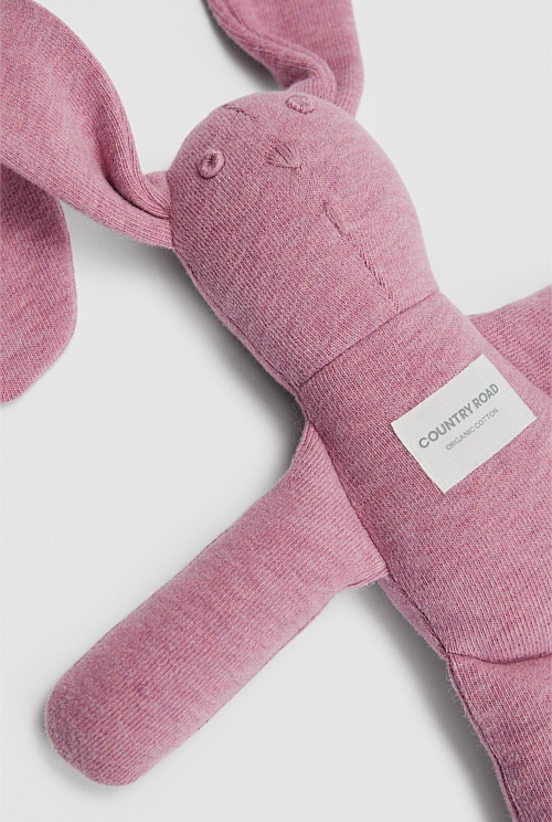 Organically Grown Cotton Blend Rib Stripe Bunny