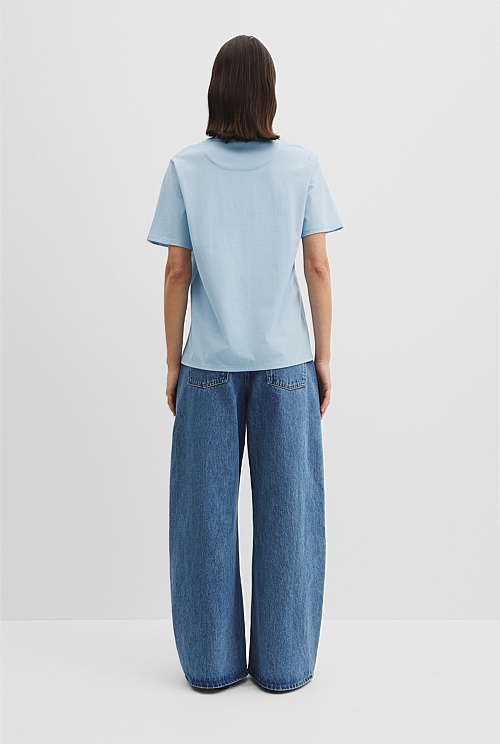 Verified Australian Cotton Heritage Embroidered T-Shirt