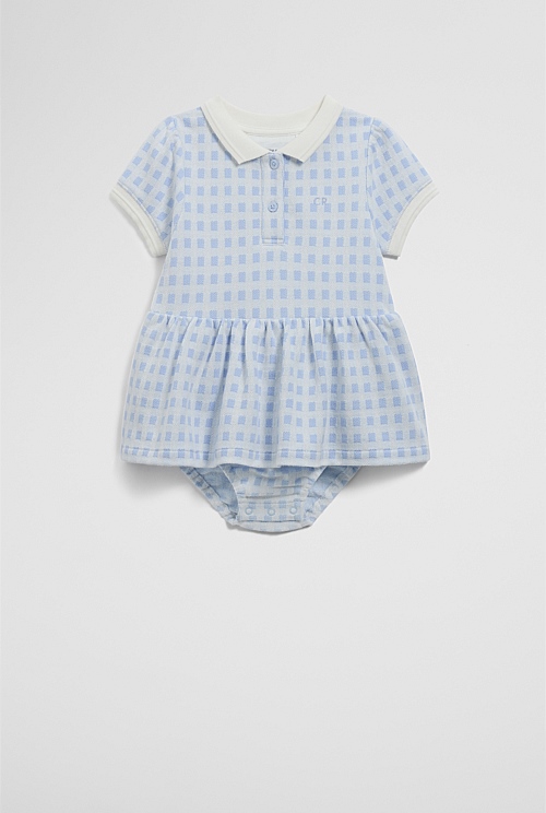 Organically Grown Cotton Polo Romper Dress