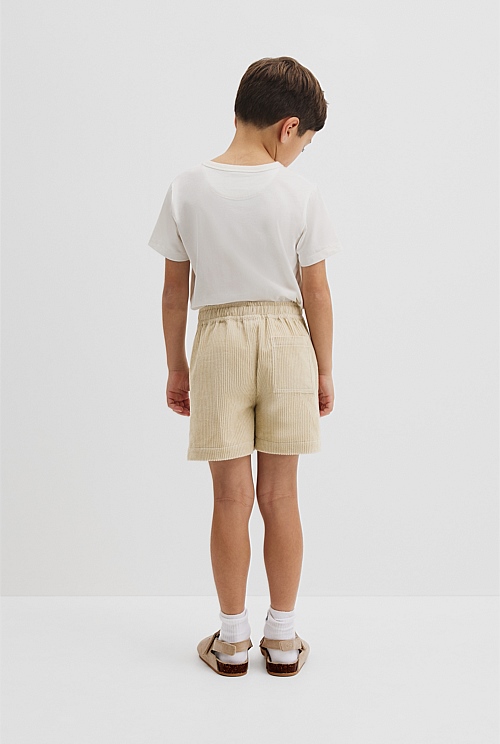 Organically Grown Cotton Cord Short