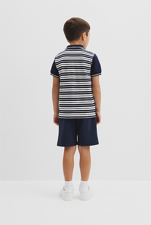 Organically Grown Cotton Country Road Logo Polo Shirt