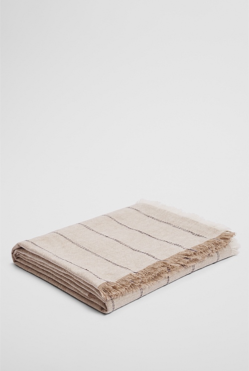 Grove Organically Grown Linen Throw