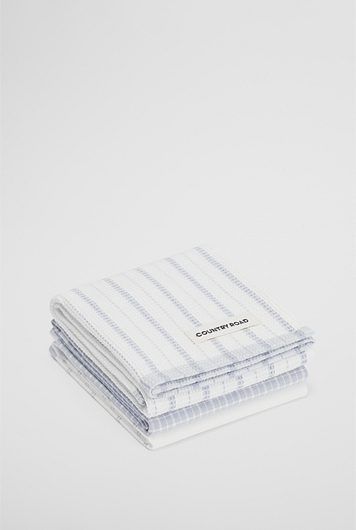 Laine Verified Australian Cotton Tea Towel Pack of 3