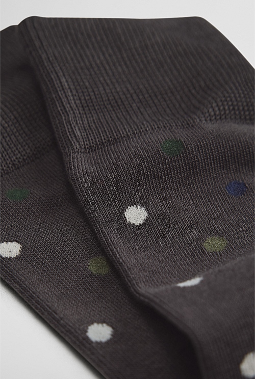Australian Cotton Blend Spot Sock