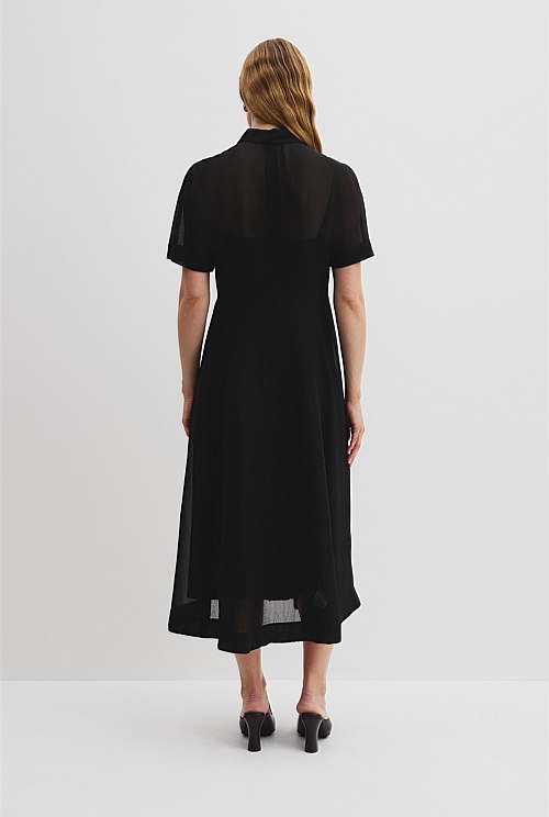 Panelled Detail Midi Dress