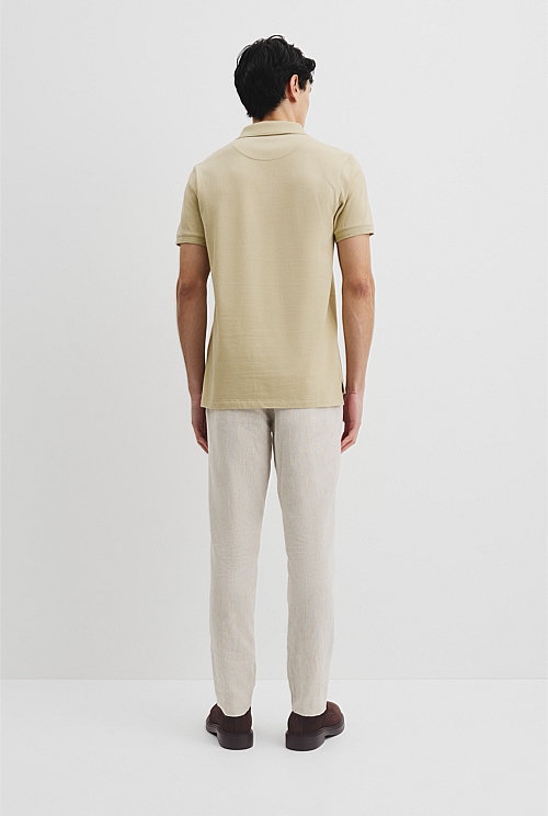 Australian Cotton Jacquard Polo