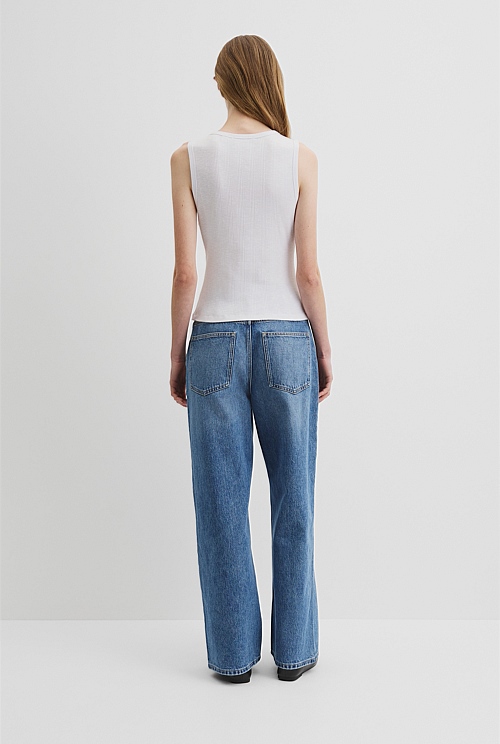 Button Henley Tank