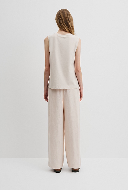 Australian Cotton Relaxed Crew Tank