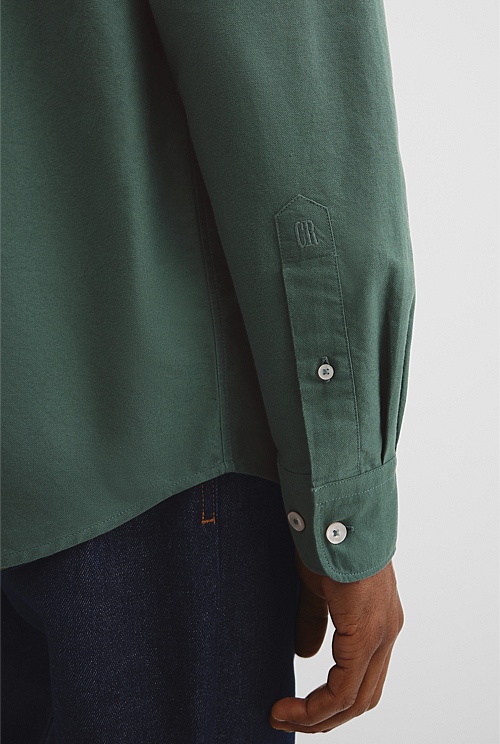 Regular Fit Australian Good Earth Cotton Oxford Shirt
