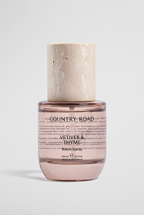 Australian Made Vetiver & Thyme Room Spray 100ml Australian Made Vetiver & Thyme Room Spray 100ml