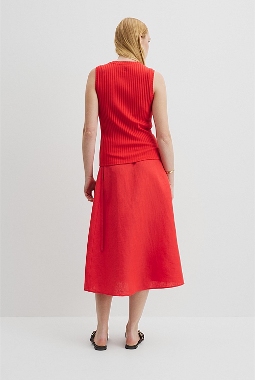 High Neck Rib Tank