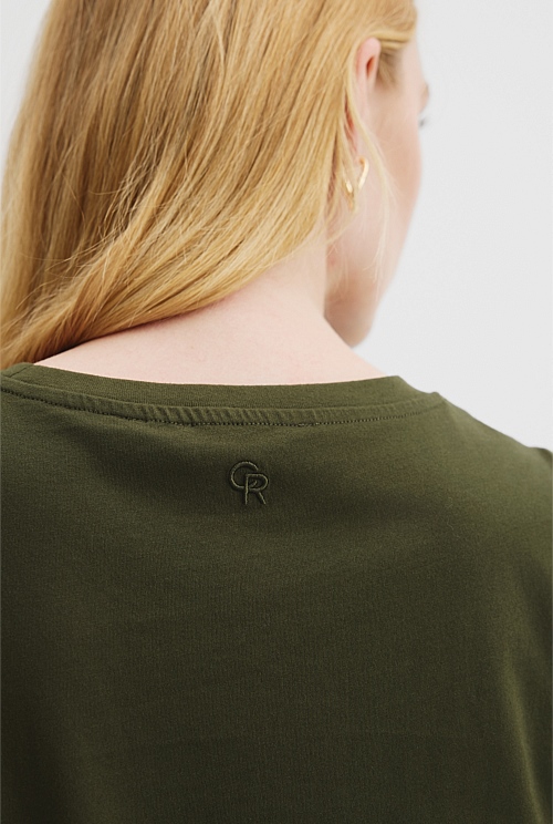 Australian Cotton Relaxed Crew Tank
