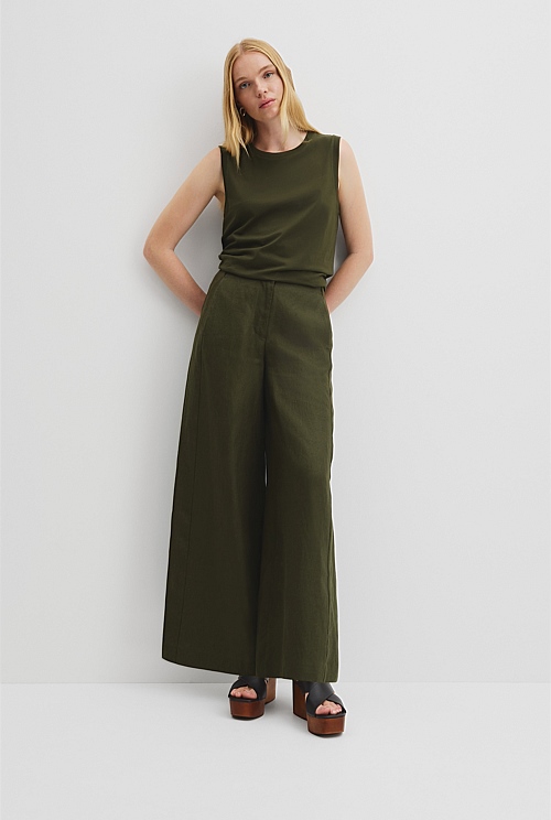 Australian Cotton Relaxed Crew Tank