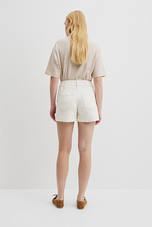 Denim A-Line Short