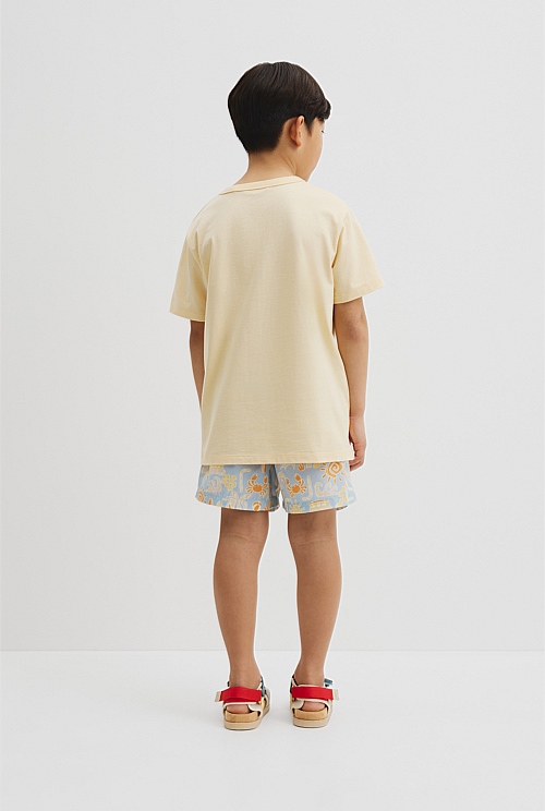 Organically Grown Cotton Boucle Logo T-Shirt