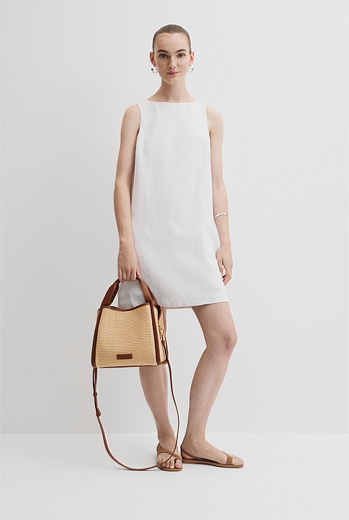 Middle Zip Crossbody Bag