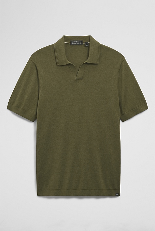 Australian Cotton Blend Silk Trophy Polo Australian Cotton Blend Silk Trophy Polo