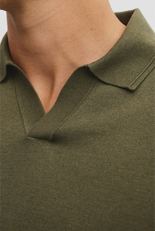 Australian Cotton Blend Silk Trophy Polo Australian Cotton Blend Silk Trophy Polo