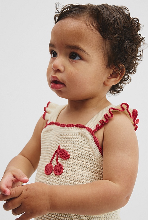 Cherry Knit Romper Cherry Knit Romper