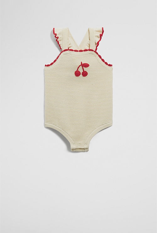 Cherry Knit Romper Cherry Knit Romper