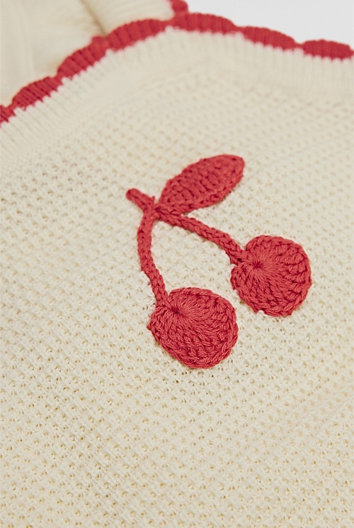 Cherry Knit Romper Cherry Knit Romper
