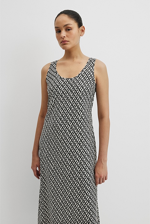 Print Maxi Tank Dress