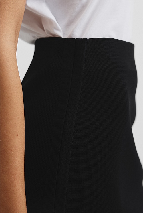 Compact Knit Mini Skirt