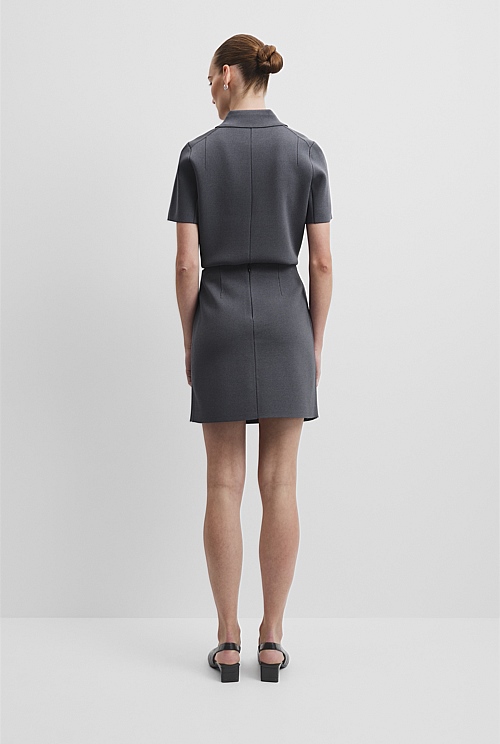 Compact Knit Mini Skirt