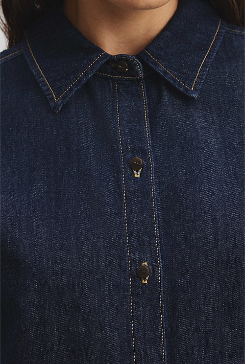 Long Sleeve Denim Shirt