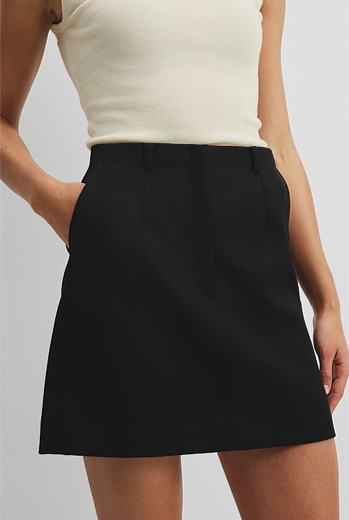 Wool Mini Skirt Wool Mini Skirt