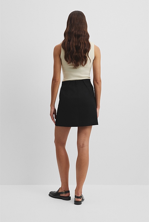 Wool Mini Skirt Wool Mini Skirt